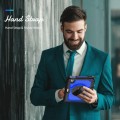 Shockproof Pancerne Etui Obudowa z Pen Slot i Paskiem do iPad Mini 6 granatowo-czarne