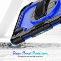Shockproof Pancerne Etui Obudowa z Pen Slot i Paskiem do iPad Mini 6 granatowo-czarne