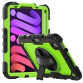 Shockproof Pancerne Etui Obudowa z Pen Slot i Paskiem do iPad Mini 6 zielono-czarne
