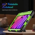 Shockproof Pancerne Etui Obudowa z Pen Slot i Paskiem do iPad Mini 6 zielono-czarne