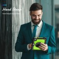 Shockproof Pancerne Etui Obudowa z Pen Slot i Paskiem do iPad Mini 6 zielono-czarne