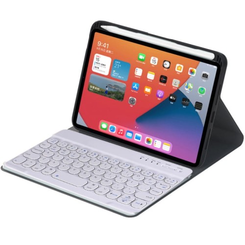 Czarne Etui Klawiatura Pen Slot do Apple iPad Mini 6