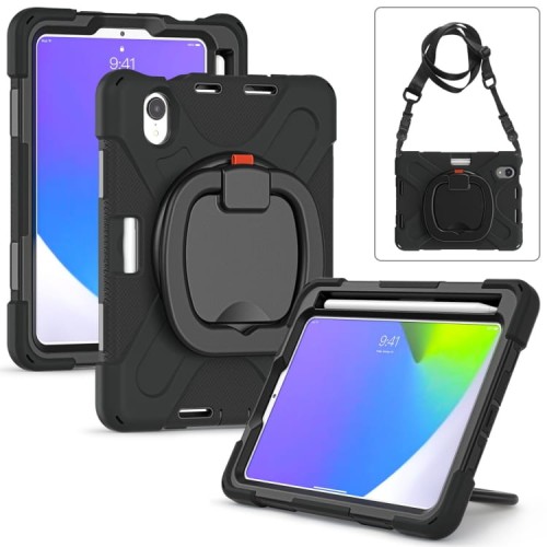 Shockproof Pancerne Etui Obudowa z Paskiem do iPad Mini 6 czarne