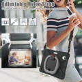 Shockproof Pancerne Etui Obudowa z Paskiem do iPad Mini 6 czarno-szare