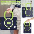 Shockproof Pancerne Etui Obudowa z Paskiem do iPad Mini 6 granatowo-zielone
