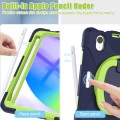 Shockproof Pancerne Etui Obudowa z Paskiem do iPad Mini 6 granatowo-zielone