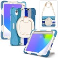 Shockproof Pancerne Etui Obudowa z Paskiem do iPad Mini 6 kolorowe niebieskie