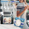 Shockproof Pancerne Etui Obudowa z Paskiem do iPad Mini 6 kolorowe niebieskie
