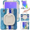 Shockproof Pancerne Etui Obudowa z Paskiem do iPad Mini 6 kolorowe niebieskie