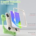 Shockproof Pancerne Etui Obudowa z Paskiem do iPad Mini 6 zielone matcha