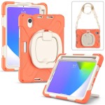 Shockproof Pancerne Etui Obudowa z Paskiem do iPad Mini 6 pomarańczowe
