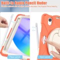 Shockproof Pancerne Etui Obudowa z Paskiem do iPad Mini 6 pomarańczowe