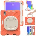 Shockproof Pancerne Etui Obudowa z Paskiem do iPad Mini 6 pomarańczowe