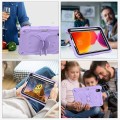Pancerna Obudowa z Paskiem i Schowkiem na Apple Pencil do iPad Mini 6 fioletowa