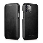 ICARER Skórzane Etui do  iPhone 12 Mini czarne