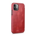 ICARER Skórzane Etui do iPhone 12 Mini czerwone