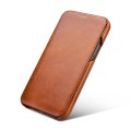 ICARER Skórzane Etui do iPhone 12 Mini brązowe