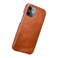 ICARER Skórzane Etui do iPhone 12 Mini brązowe