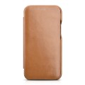 ICARER Skórzane Etui do iPhone 12 Mini brązowe jasne