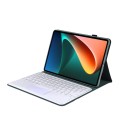 Etui Obudowa Klawiatura Gładzik do Xiaomi Pad 5/5 Pro zielono-biała