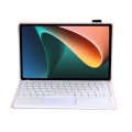 Etui Obudowa Klawiatura Gładzik do Xiaomi Pad 5/5 Pro różowo-biała