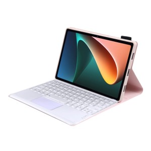 Różowe Etui Klawiatura TouchPad do Xiaomi Pad 5/5 Pro 