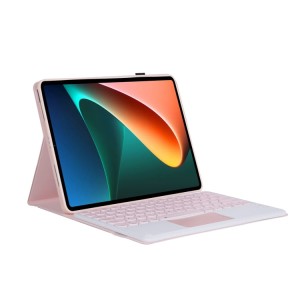 Różowe Etui Klawiatura TouchPad do Xiaomi Pad 5, 5 Pro 