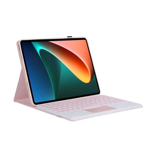 Różowe Etui Klawiatura TouchPad do Xiaomi Pad 5/5 Pro