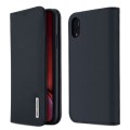 Dux Ducis Skórzane Etui Pokrowiec do iPhone XR 6.1 granatowy