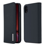 Dux Ducis Skórzane Etui Pokrowiec do iPhone XR 6.1 granatowy