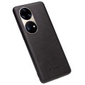 Skórzane Etui Plecki QIALINO do Huawei P50 Pro czarne