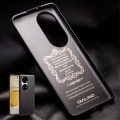 Skórzane Etui Plecki QIALINO do Huawei P50 Pro czarne