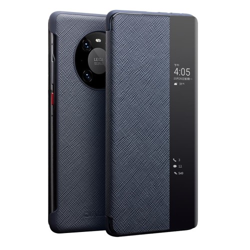 Skórzane Etui Smart Cover QIALINO Huawei Mate 40 Pro granatowe