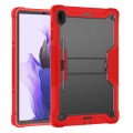 Pancerne Etui do Samsung Galaxy Tab S7 FE czerwono-czarne