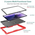 Pancerne Etui do Samsung Galaxy Tab S7 FE czerwono-czarne