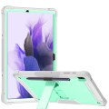 Pancerne Etui do Samsung Galaxy Tab S7 FE zielono-szare