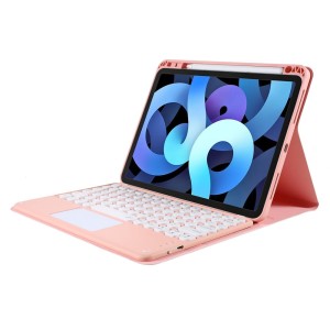 Różowe Etui Obudowa Klawiatura Gładzik do iPad Air 4/5 10.9