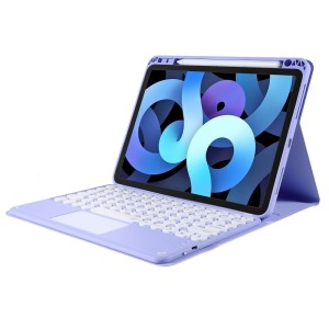 Fioletowe Etui Obudowa Klawiatura Gładzik do iPad Air 4/5 10.9