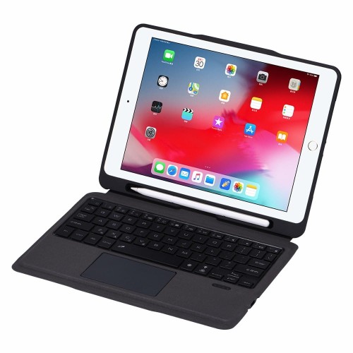 Etui Slim Klawiatura Podświetlana TouchPad do iPad 7/8/9 10.2 czarna