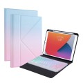 Etui Klawiatura Podświetlana do iPad 7/8/9 10.2 różowo-niebieskie