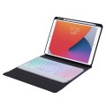 Etui Klawiatura Podświetlana do iPad 7/8/9 10.2 różowo-niebieskie