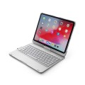 Obrotowa Podświetlana Klawiatura do iPad Pro 11 2018 srebrna