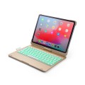 Obrotowa Podświetlana Klawiatura do iPad Air 10.9 złota