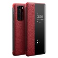 Skórzany Pokrowiec Smart Cover QIALINO do Huawei P40 czerwone