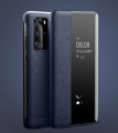 Skórzany Pokrowiec Smart Cover QIALINO do Huawei P40 niebieski