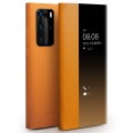 Skórzany Pokrowiec Smart Cover QIALINO do Huawei P40 żółty