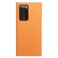 Skórzany Pokrowiec Smart Cover QIALINO do Huawei P40 żółty