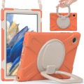 Shockproof Pancerne Etui z Paskiem do Samsung Galaxy Tab A8 2021 pomarańczowe