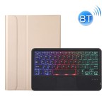 Złote Etui Podświetlana Klawiatura Touchpad do Samsung Galaxy Tab A8 10.5 2021