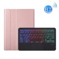 Różowe Etui Podświetlana Klawiatura Touchpad do Samsung Galaxy Tab A8 10.5 2021